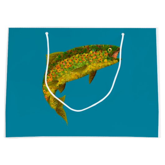 《植物》アスペンリーフレインボートラウト3 ラージペーパーバッグ (正面)