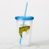 《植物》アスペンリーフレインボートラウト4 アクリルタンブラー (裏面)