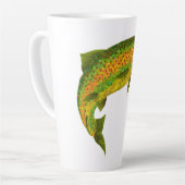 《植物》アスペンリーフレインボートラウト4 カフェラテマグ (左アングル)