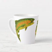 《植物》アスペンリーフレインボートラウト4 カフェラテマグ (左アングル)