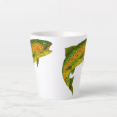 《植物》アスペンリーフレインボートラウト4 カフェラテマグ (正面)