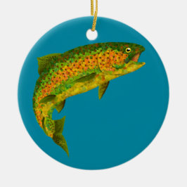 《植物》アスペンリーフレインボートラウト4 セラミックオーナメント