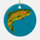 《植物》アスペンリーフレインボートラウト4 セラミックオーナメント (裏面)