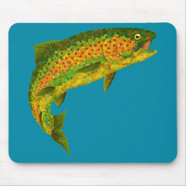 《植物》アスペンリーフレインボートラウト4 マウスパッド