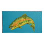 《植物》アスペンリーフレインボートラウト4 枕カバー (裏面-右)