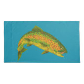 《植物》アスペンリーフレインボートラウト4 枕カバー (裏面-左)