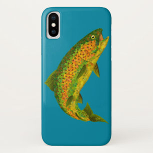 《植物》アスペンリーフレインボートラウト4 iPhone X ケース