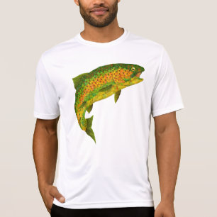 《植物》アスペンリーフレインボートラウト4 Tシャツ