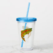 《植物》アスペンリーフレインボートラウト5 アクリルタンブラー (裏面)