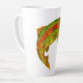 《植物》アスペンリーフレインボートラウト5 カフェラテマグ (左アングル)