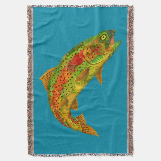 《植物》アスペンリーフレインボートラウト5 スローブランケット (正面縦)