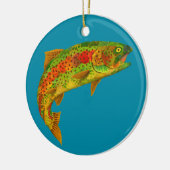 《植物》アスペンリーフレインボートラウト5 セラミックオーナメント (左)