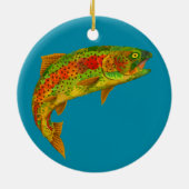 《植物》アスペンリーフレインボートラウト5 セラミックオーナメント (裏面)