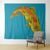《植物》アスペンリーフレインボートラウト5 タペストリー (インサイチュ(横))
