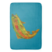 《植物》アスペンリーフレインボートラウト5 バスマット (正面縦)