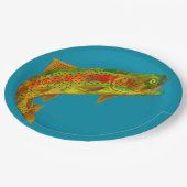 《植物》アスペンリーフレインボートラウト5 ペーパープレート (アングル)