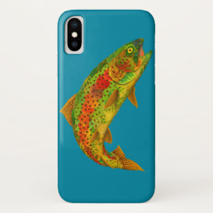 《植物》アスペンリーフレインボートラウト5 iPhone X ケース