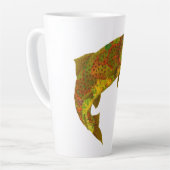 《植物》アスペンリーフレインボートラウト6 カフェラテマグ (左アングル)