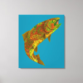 《植物》アスペンリーフレインボートラウト6 キャンバスプリント