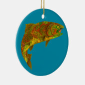 《植物》アスペンリーフレインボートラウト6 セラミックオーナメント (右)