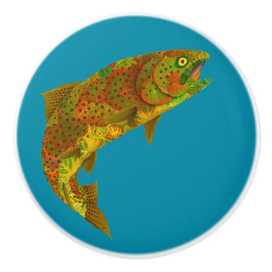 《植物》アスペンリーフレインボートラウト6 セラミックノブ (正面)