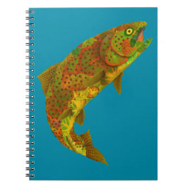 《植物》アスペンリーフレインボートラウト6 ノートブック