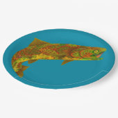 《植物》アスペンリーフレインボートラウト6 ペーパープレート (アングル)