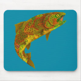 《植物》アスペンリーフレインボートラウト6 マウスパッド