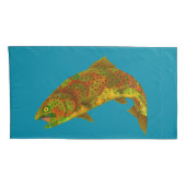 《植物》アスペンリーフレインボートラウト6 枕カバー (裏面-右)