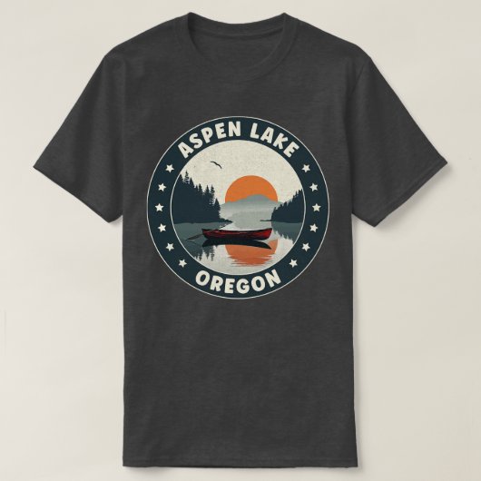 《植物》アスペンレイクオレゴンサンセット Tシャツ (デザイン正面)