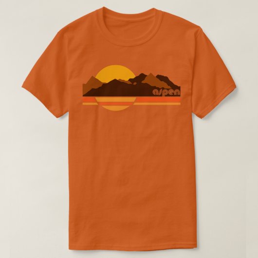 《植物》アスペンレトロ70s観光客土産 tシャツ (デザイン正面)