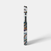 《植物》アスペン付きエリiPhone 12ミニタフケース iPhoneケース (左側面)