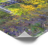 《植物》アスペン付きフェンス ポスター (角)