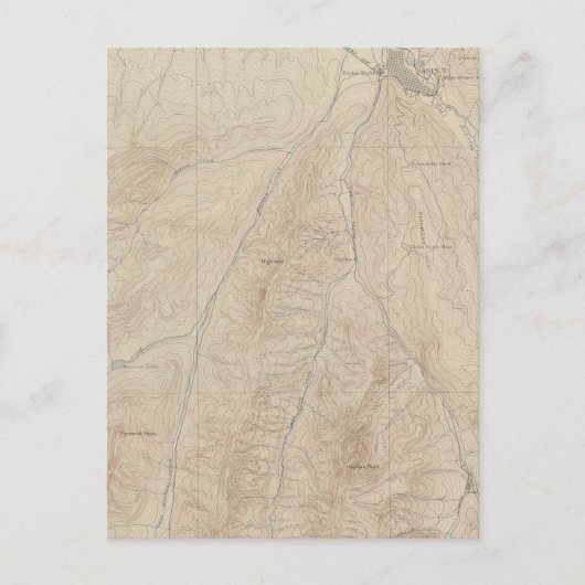 《植物》アスペン地図シート ポストカード (正面)