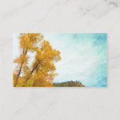 《植物》アスペン山秋の風景自然 名刺 (裏面)