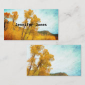 《植物》アスペン山秋の風景自然 名刺 (正面/裏面)