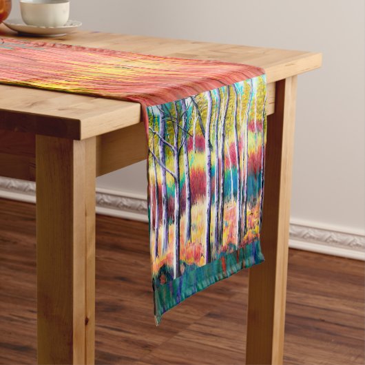 《植物》アスペン抽象芸術タベルナー ショートテーブルランナー (インサイチュ)