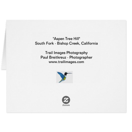 "《植物》アスペン木丘" (裏面横)