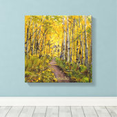 《植物》アスペン木 キャンバスプリント (インサイチュ (ウッドフロア))