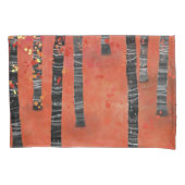 《植物》アスペン樺の木ツリーフォレストランドスケープ 枕カバー (正面左)