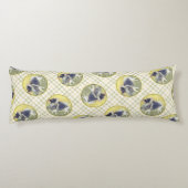 《植物》アスペン絵を描の可愛いオリジナルドッグアートに輝く ボディピロー (裏面)