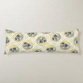 《植物》アスペン絵を描の可愛いオリジナルドッグアートに輝く ボディピロー (正面)