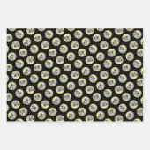 《植物》アスペン絵を描の可愛いオリジナルドッグアートに輝く ラッピングペーパーシート (正面3)