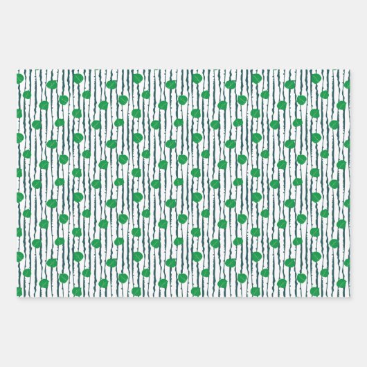 《植物》アスペン葉と木の皮秋オレンジレッドグリーン ラッピングペーパーシート (正面2)