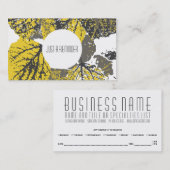 《植物》アスペン葉アポイントメント 予約カード (正面/裏面)