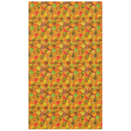 《植物》アスペン葉コラージュ無地のメドレシームレス1 テーブルクロス