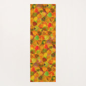 《植物》アスペン葉コラージュ無地のメドレシームレス1 ヨガマット (裏面)