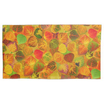 《植物》アスペン葉コラージュ無地のメドレシームレス1