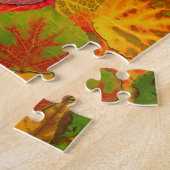 《植物》アスペン葉ズコラージュ無地のメドレー1 ジグソーパズル (側面)