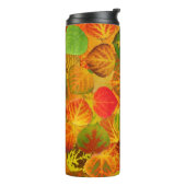 《植物》アスペン葉ズコラージュ無地のメドレー1 タンブラー (回転左)